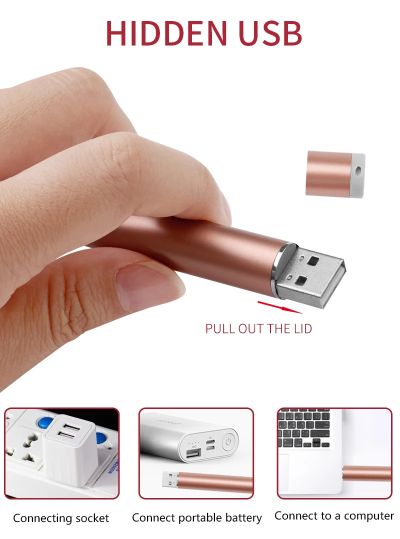 Светодио дный фонарик ушной Воск палочки для детей USB Платные ушные палочки Воск Удаление кюретка для удаления очиститель ушной Уход Инструмент ухо палочки QT69