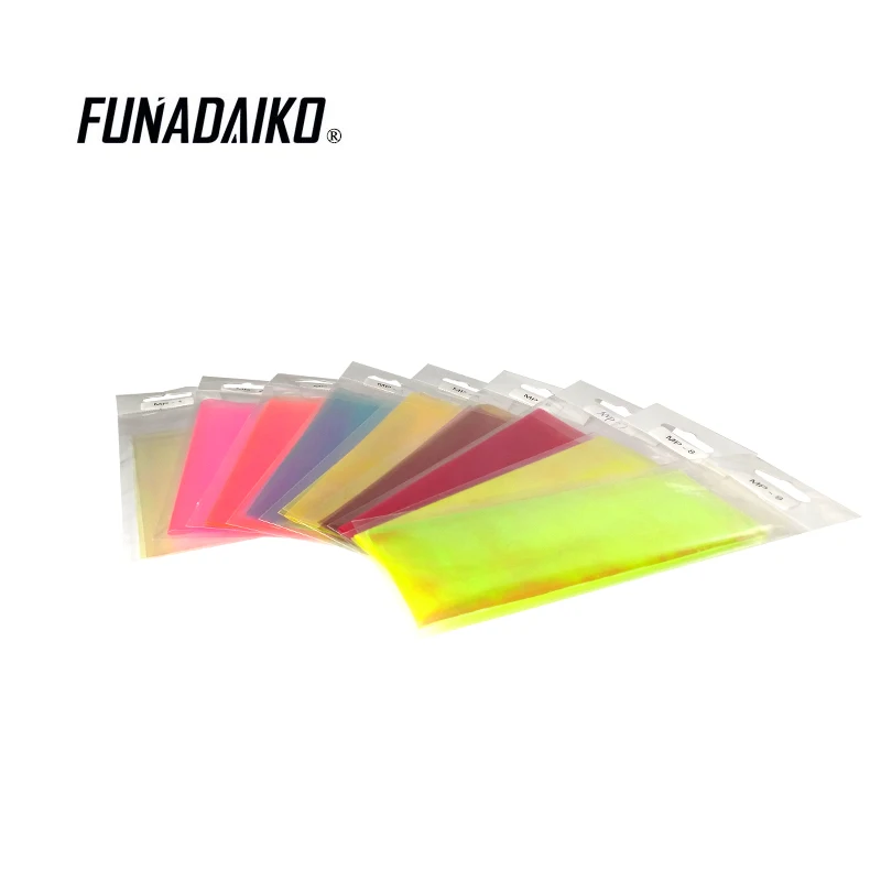 

Рыболовный аксессуар Funadaiko, искусственная рыболовная кожа, радужная кожа, лазер, рыболовная кожа