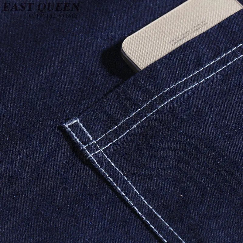 Джинсовый фартук для женщин и мужчин работы из искусственной джинсовой ткани