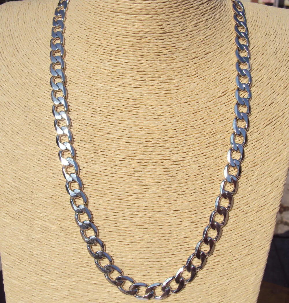 Цепочка мужская из белого золота 14 карат|valentine gift|necklace chainmens necklace chain |
