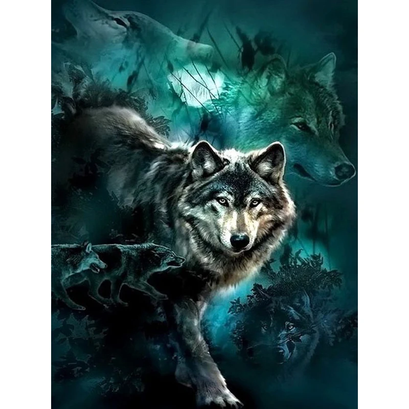 Алмазная картина с животными полная круглая дрель 5D мозаика вышивка крестиком