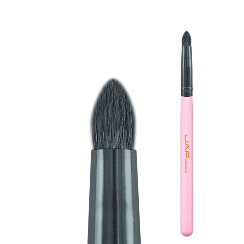 pink JAF бренд 1 шт. из козьего волоса конические кисти для теней профессиональные инструменты для макияжа глаз с черной белой розовой деревянной ручкой - Handle Color: pink