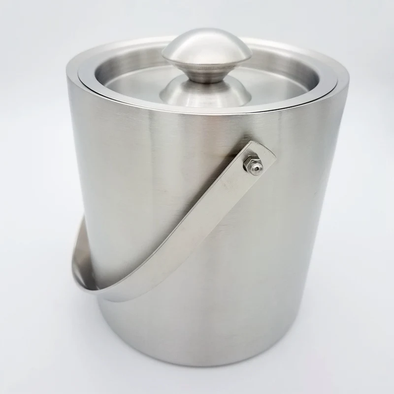 304 Stainless Steel Double Wall Ice Bucket with lid | Дом и сад