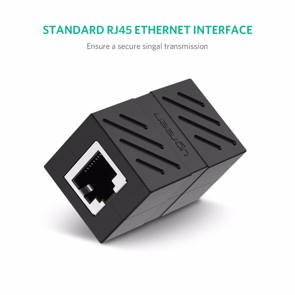 Коннектор Ugreen RJ45 Cat7/6/5e Ethernet адаптер 8P8C освещение сети для кабеля разъем Мама