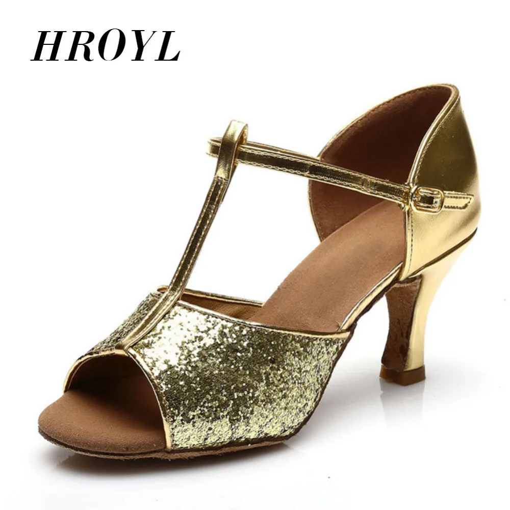 Женские туфли для бальных танцев серебристые золотистые красные с блестками 216 |