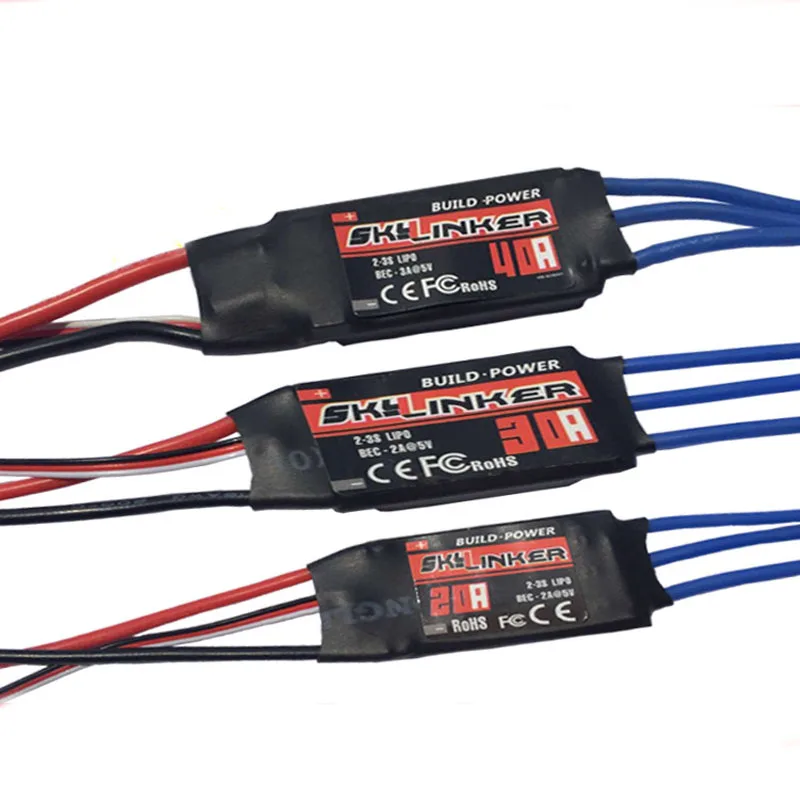 1 шт. Skywalker 15A 20A 30A 40A 50A 60A 80A ESC контроллер скорости с UBEC для RC FPV Quadcopter Самолеты