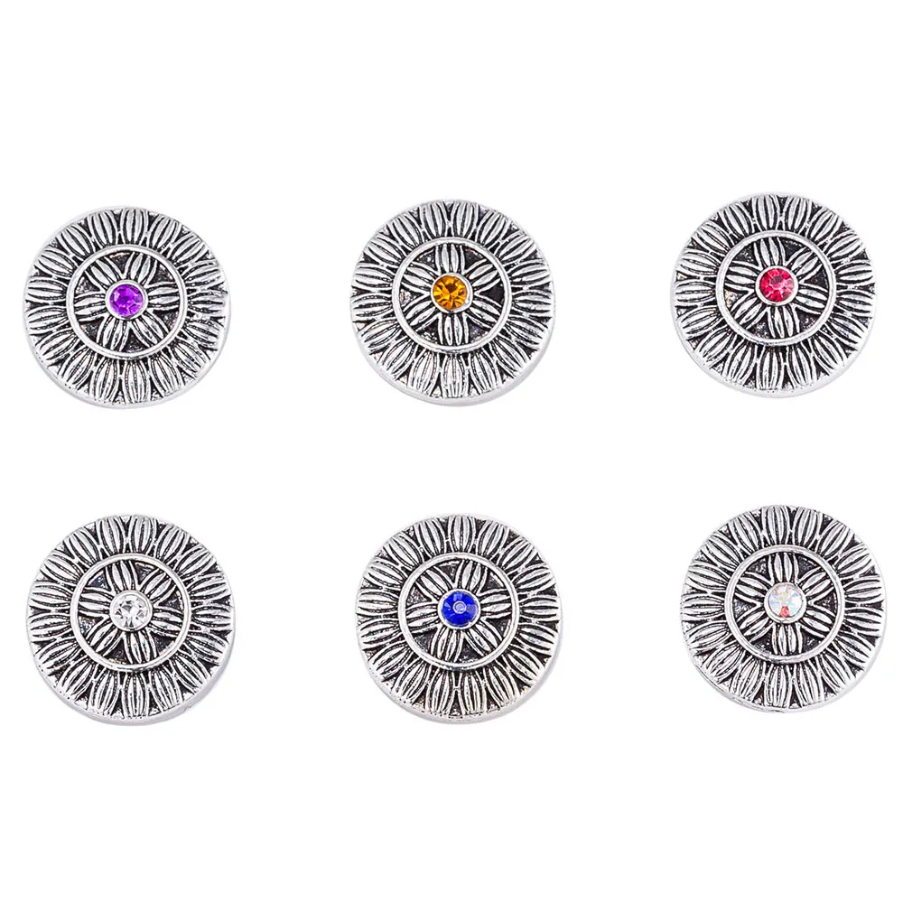 Уникальные металлические защелки 18 мм для имбиря ювелирных изделий кристаллов