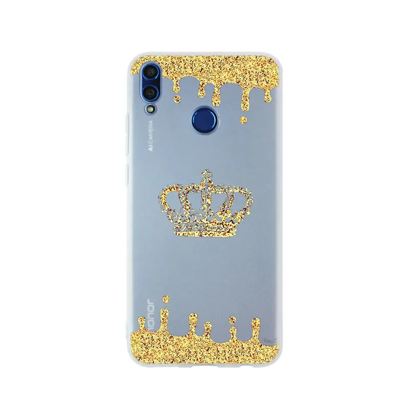 3D printing Чехол с черной короной для huawei Honor 9 10 Lite 6X 7X 8X Max, чехол для телефона s 7A 8A 8C V20 PLAY 10i - Цвет: 3D printing