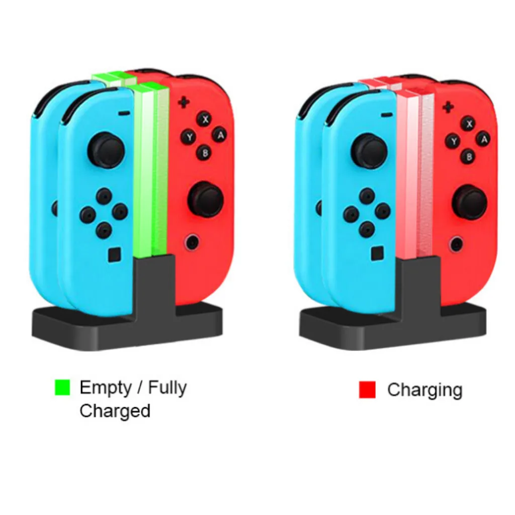 Зарядная док станция зарядная светодиодный индикатор подставка для Nintendo o Switch Joy
