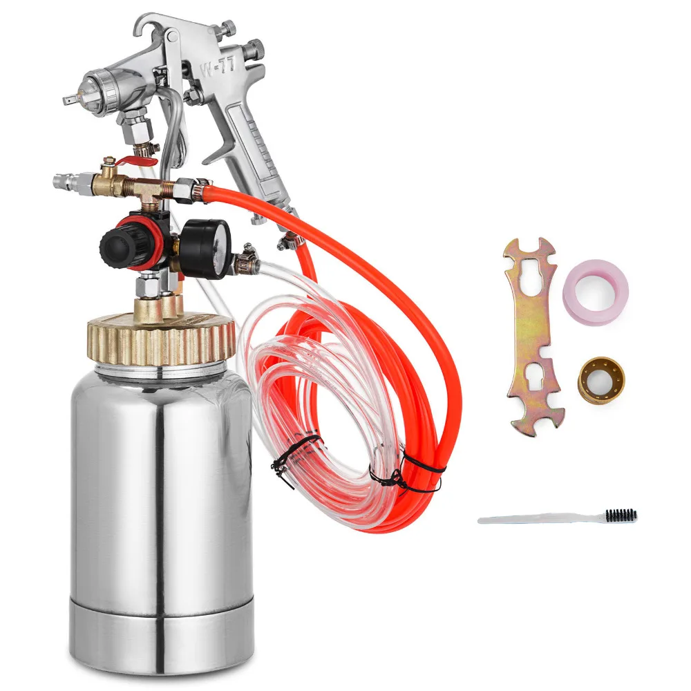 

WAERTA W77 2 liters Colorful Paint Water-in-water Marble Paint Latex Paint Stone Paint Pressure Tank Ejection Gun