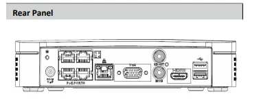 4 канальный видеорегистратор Dahua сетевой с разрешением до 8 Мп порта NVR 1U H.265 IP