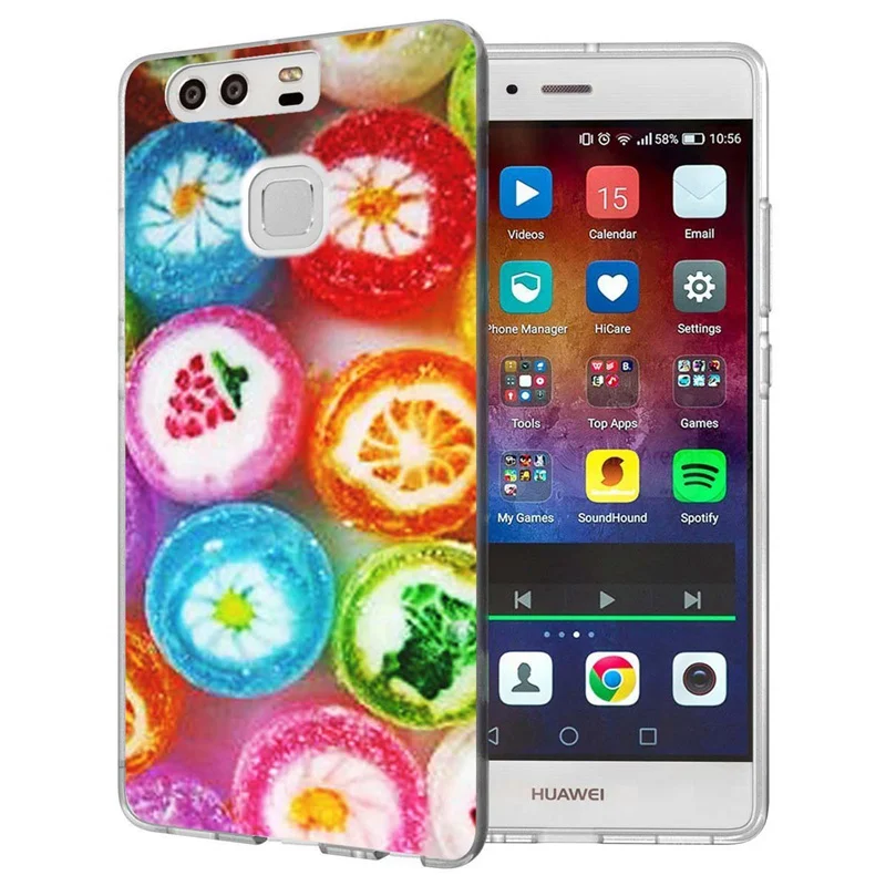 For Huawei P9lite/P8 Lite 2016 2017 Y5 II 2 Y5ii / Y6 Compact Honor 5A LYO-L21 Soft TPU Silicone Pattern Clear Case B050 |