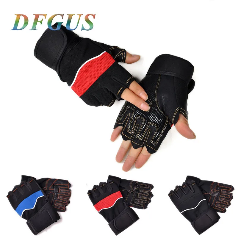 

DFGUS Men Gym Gloves Fitness Weightlifting Training Mittens Outdoor Sport Tactical Gloves Women Bicycle Guantes Gym Gloves