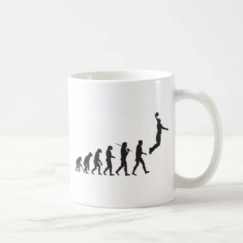 Evolution - Basketball Jump Coffee MugChildren чайная чашка милые забавные кружки чашки для девушки