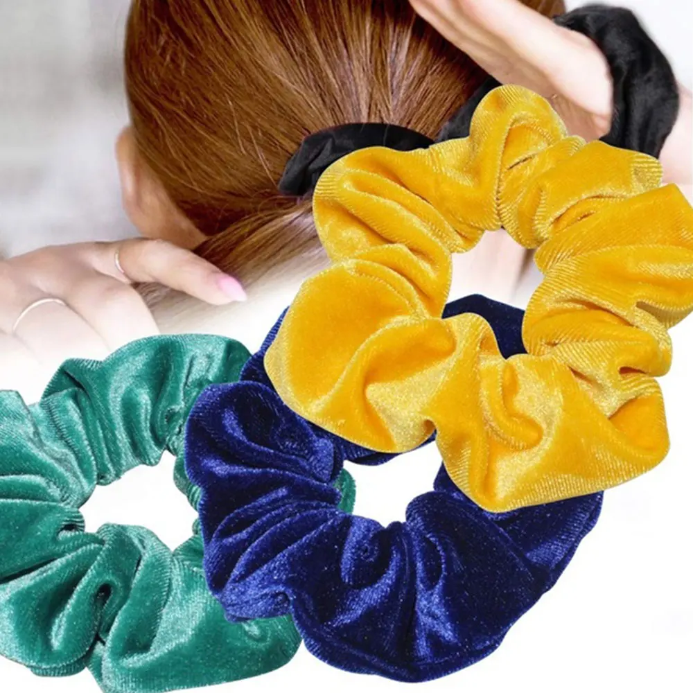 10Pcs Velvet Scrunchie Girls Headwear Hair Scrunchies Elastic Bands Bobble Ponytail Holder Accessories Ring Rope |