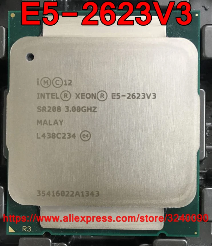Процессор Intel ЦП Xeon процессор SR208 3 00 ГГц 4 ядра 10 м E5-2623V3 V3 E5 2623V3 бесплатная доставка