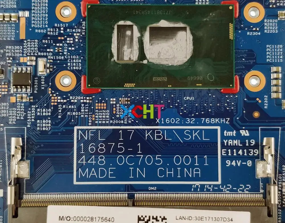 Материнская плата для ноутбука HP 17 17-BS 17T-BR000 Series 925624-601 925624-001 16875-1 448.0C705.0011 UMA i5-7200U