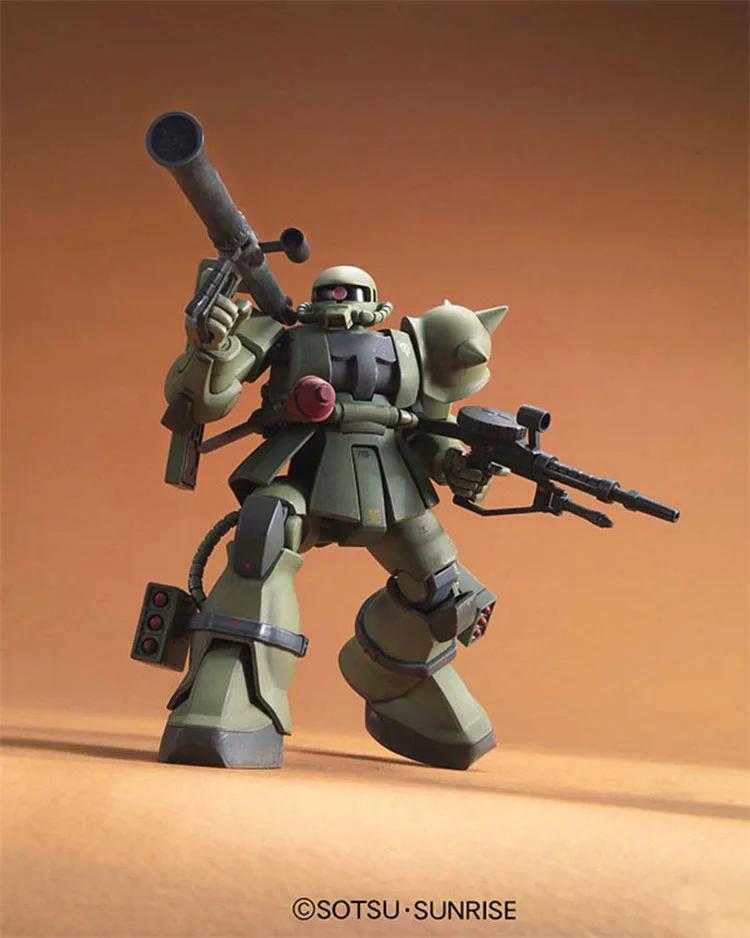 Bandai HGUC Gundam 1/144 MS 06 ZAKU наземный Военный Набор мобильный костюм сборные модели