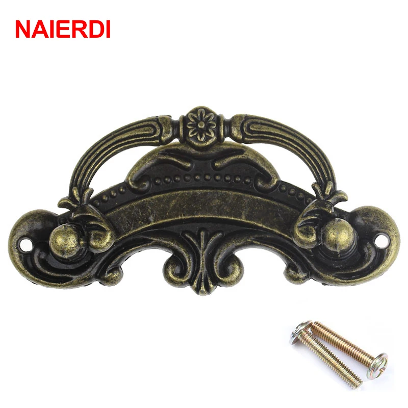 NAIERDI бронзовые европейские ручки для кухонного шкафа дверного выдвижные ящики