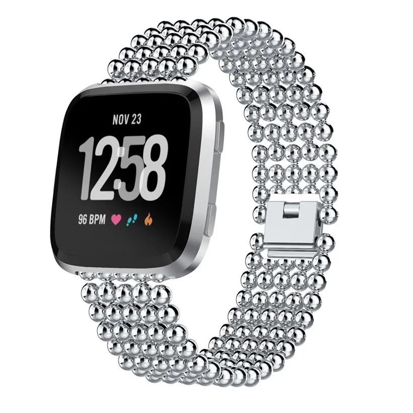 Ремешок для часов CARPRIE Five Beads Круглый из сплава Fitbit Versa 180321 Прямая поставка|band wrist