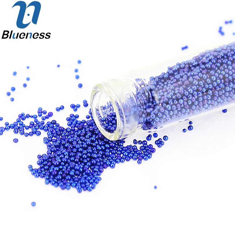 Blueness 12 штук/кор. цветов мини микро бусины для ногтей планшет 3D Маникюр амулеты