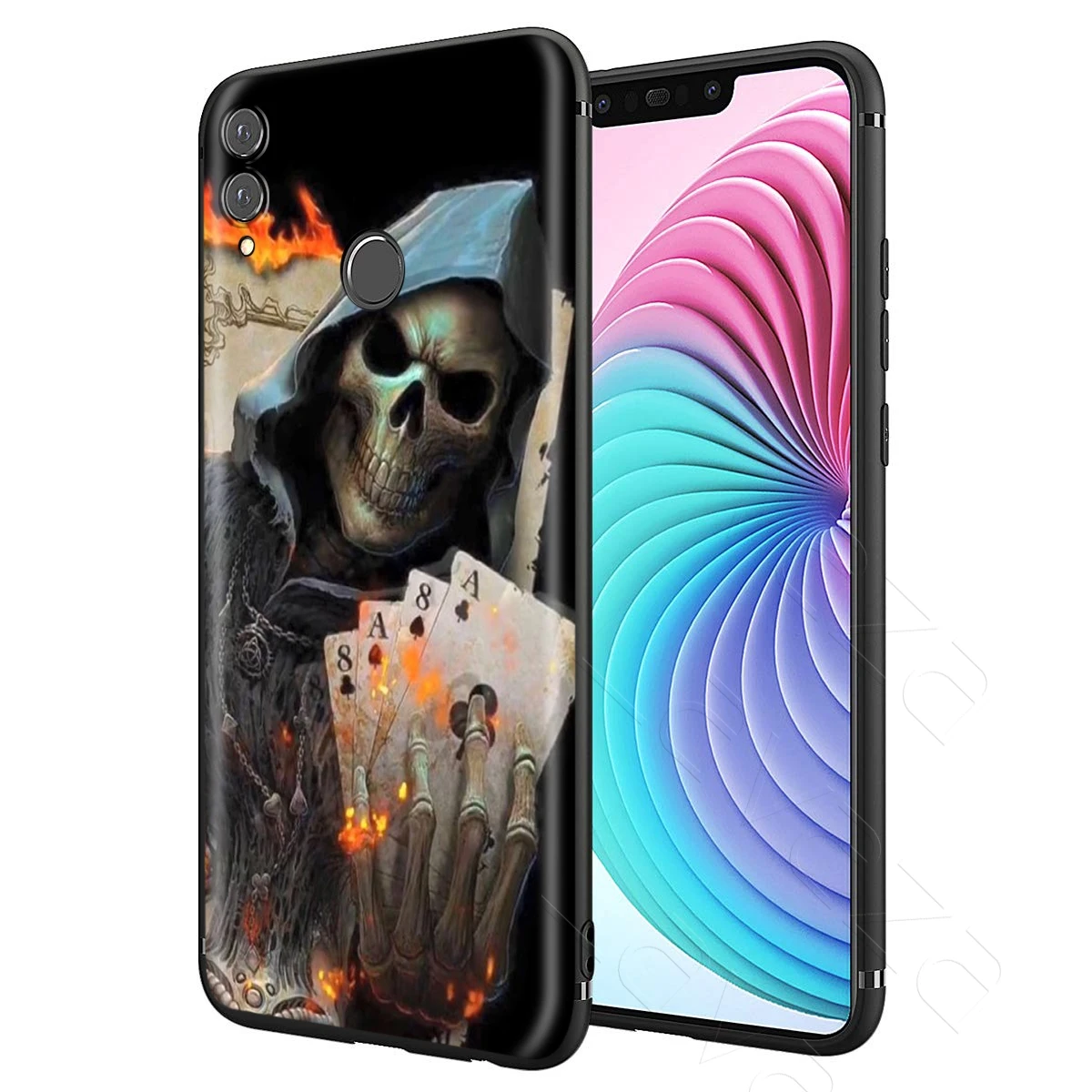 Кожаный чехол с черепами для Huawei Mate 30 20 Honor 6a 7a 7c 7x 8C 8x9 10 Nova 3i 3 Lite Pro Y6 2018 |
