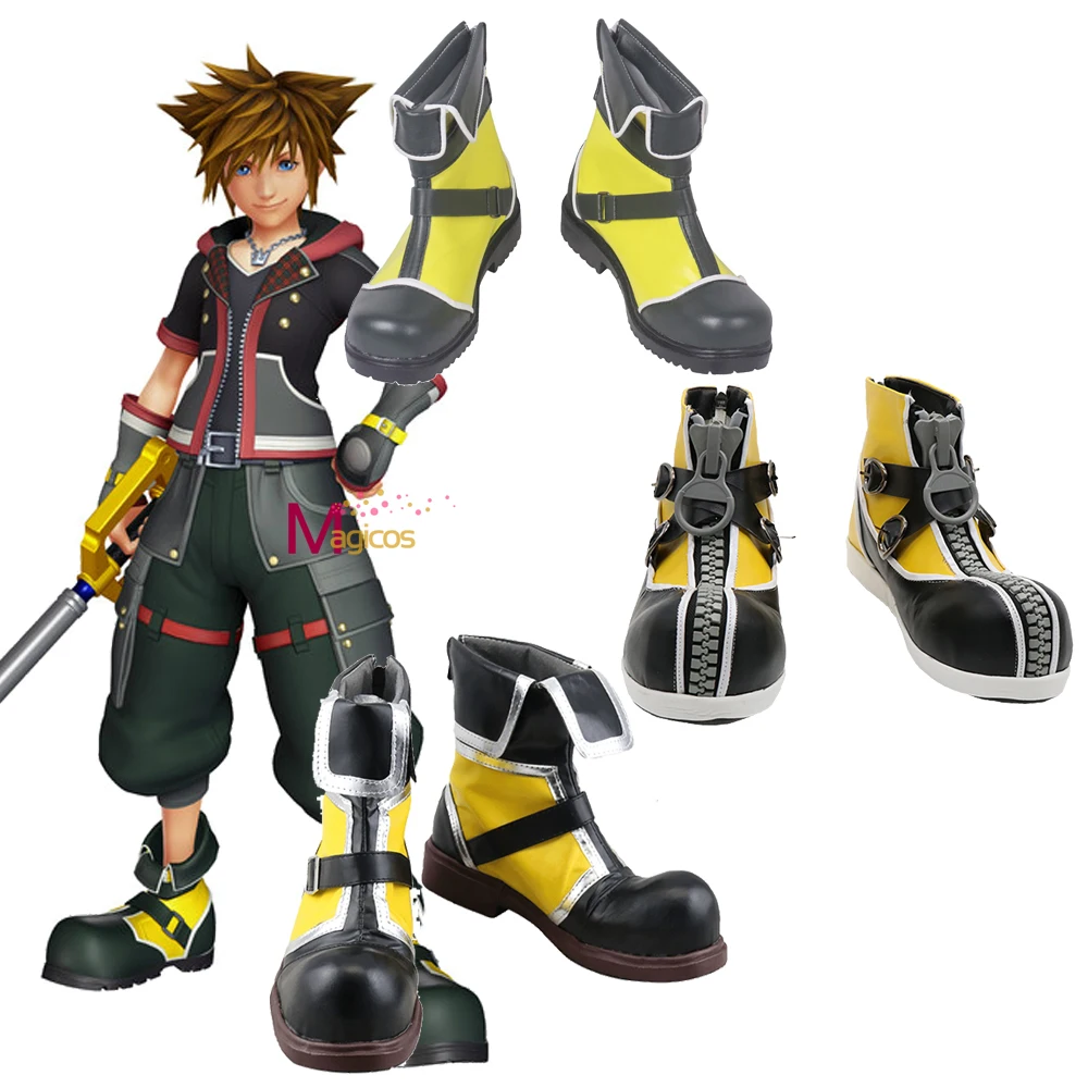 Обувь для костюмированной вечеринки в стиле аниме Kingdom Hearts Sora обувь на Хэллоуин