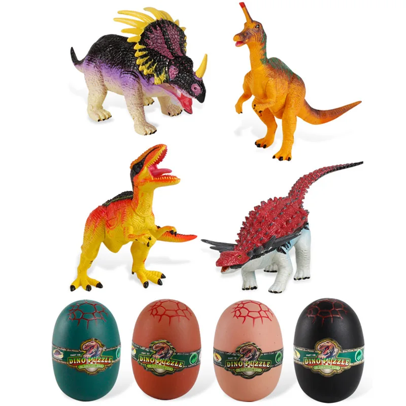 DIY 3D Юрского Периода Динозавры головоломки яйцо Игрушечные лошадки в Dino для детей