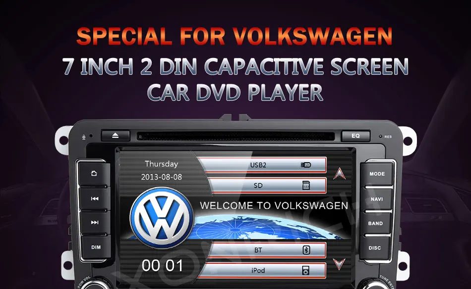Авторадио 2Din dvd-плеер для VW Skoda Octavia 2 3 Superb Volkswagen Passat b6 Seat Leon 2 Polo T5 AmarokGolf 5 6 мультимедиа
