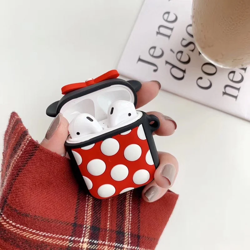 Для AirPods чехол Bluetooth беспроводные наушники для Apple Airpods мультфильм шаблон Защитный