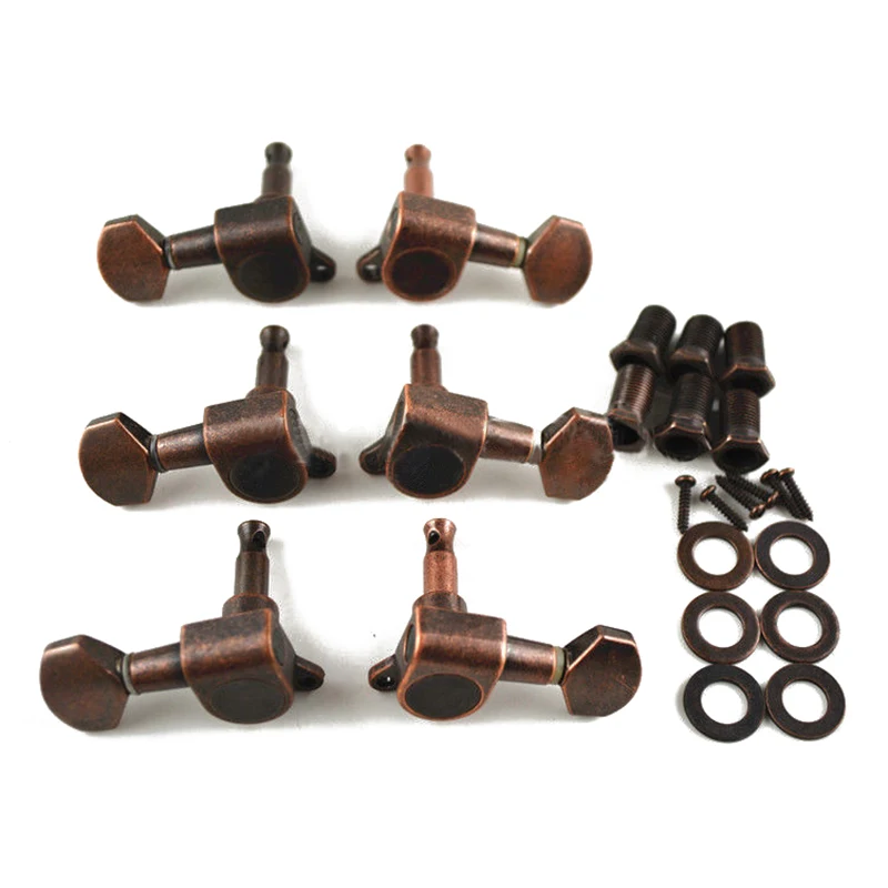 

New Vintage Style Copper Guitar Tuning Pegs Tuners Machine Head 3L+3R