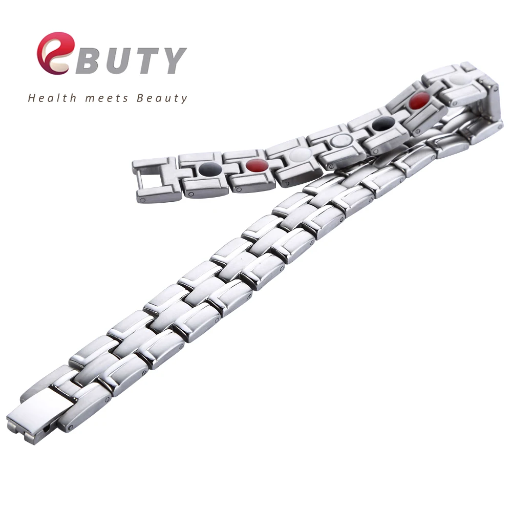 EBUTY титановый Энергетический Браслет магнит FIR Healing Jewelry браслеты Модный лучший