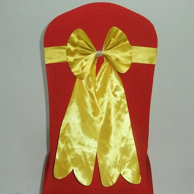bowknot for banquet chairs bow belt elastic chair cover bandeaus ribbon wedding props |
