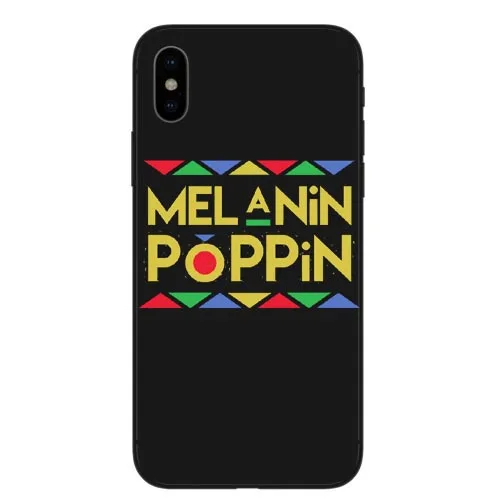 Модный золотой меланин Poppin queen черный Жесткий Чехол Для Телефона iPhone 6 S Plus 7 XR XS Max 8