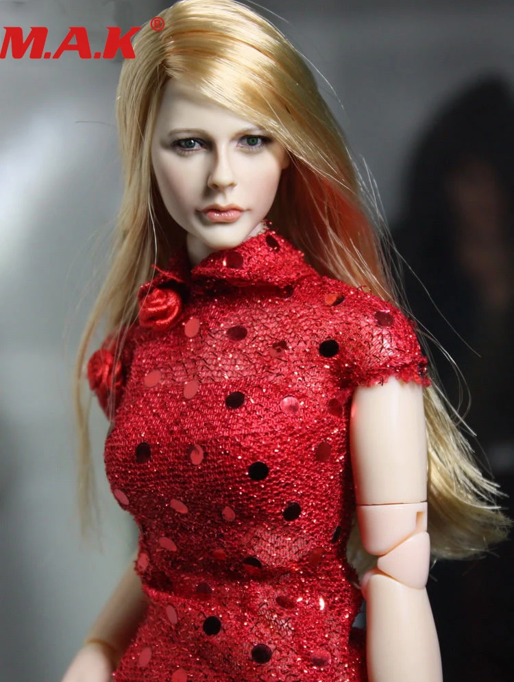 1/6 масштабные аксессуары chloe Moretz Женская Девушка молодой женская голова лепить