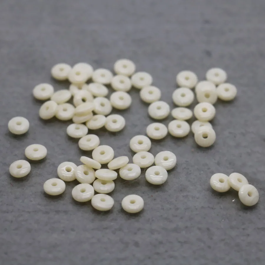 100 шт. оптовая продажа белый пчелиный воск отдельные свободные бусины фурнитура