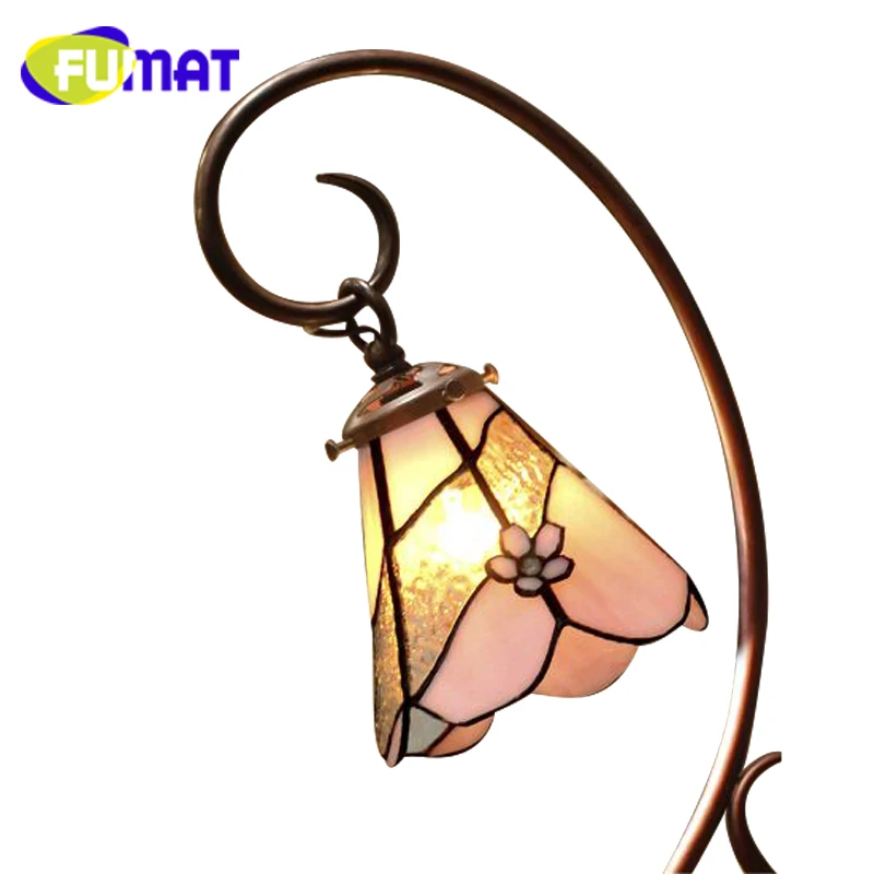 Настольная лампа FUMAT Tiffany светодиодная ПРОСТАЯ ПРОЗРАЧНАЯ витражная