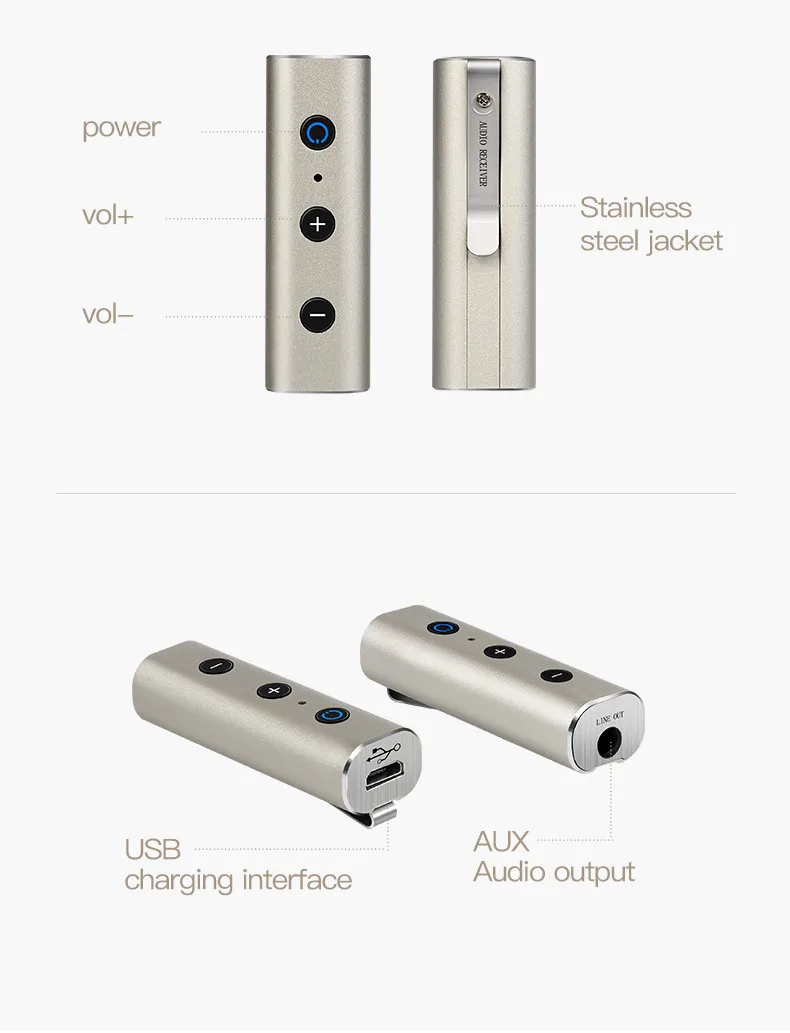 CARPRIE беспроводной Bluetooth приемник высокого качества V4.2 3 5 мм AUX аудио музыкальный