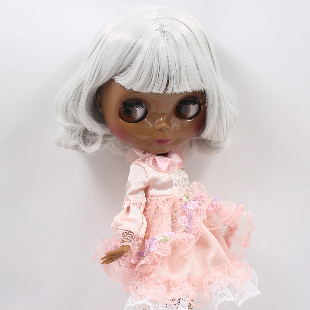 Кукла на заказ ICY DBS Blyth No.BL1003 серая с матовым лицом и волосами 1/6 bjd аниме|Куклы| |