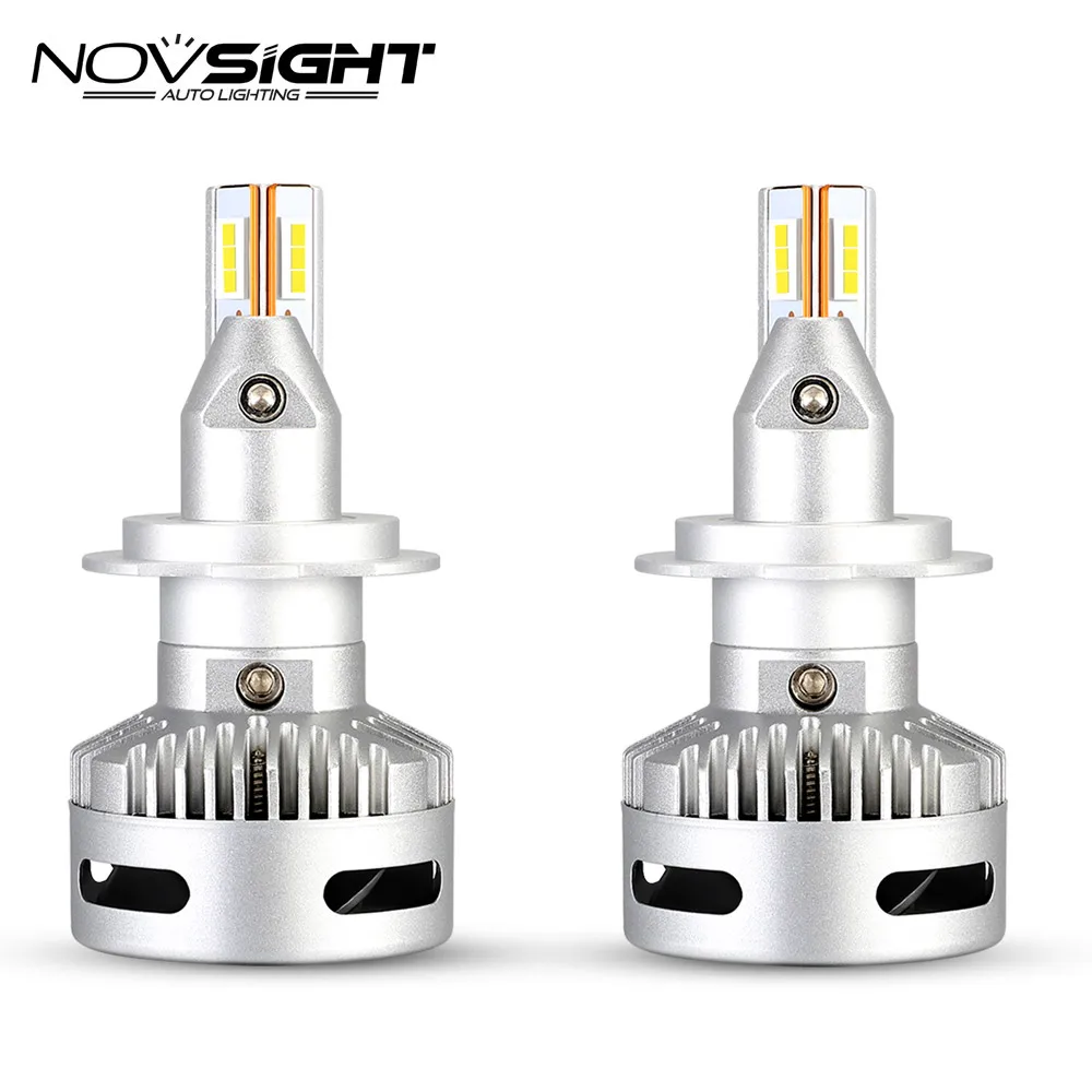 NOVSIGHT новый стиль светодиодный налобный фонарь для автомобиля супер H7 H8 H11 9005 9012 D1