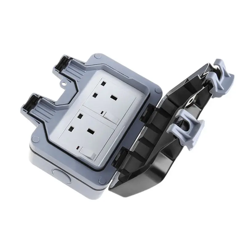 220-250V UK Standard Outdoor Wall Switch Socket IP66 Weather&ampDust Proof Power Outlet |