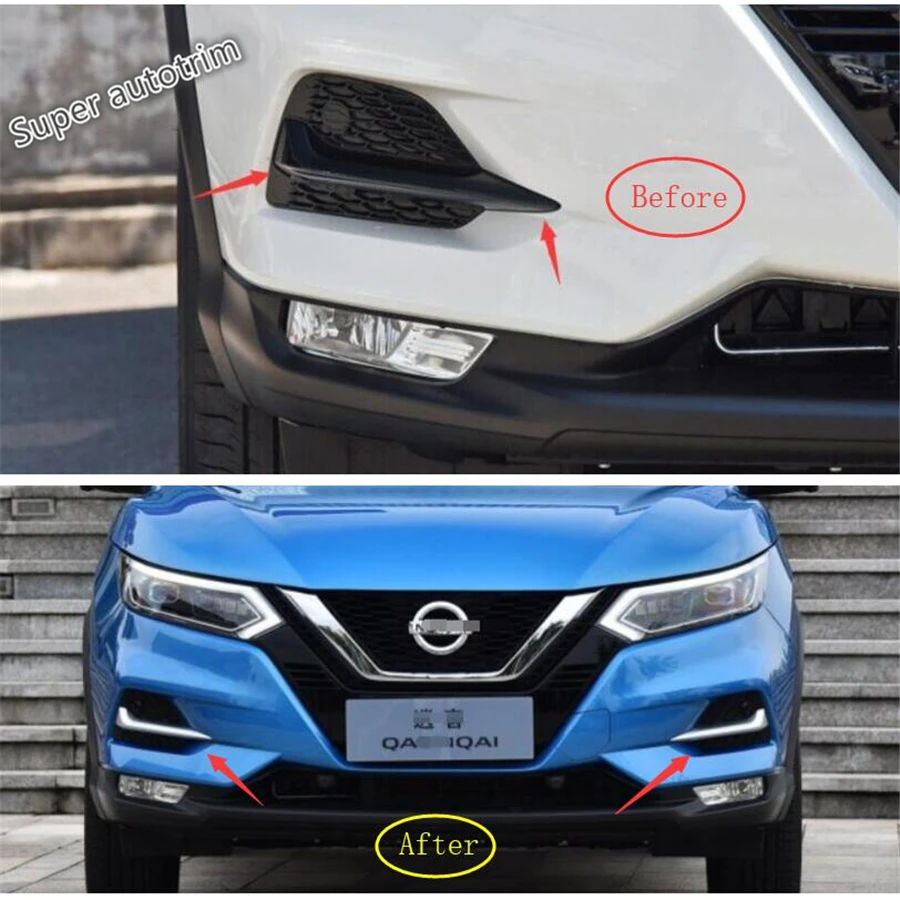 Передняя противотуманная фара Lapetus для век крышка бровей Накладка Nissan Qashqai J11 2018