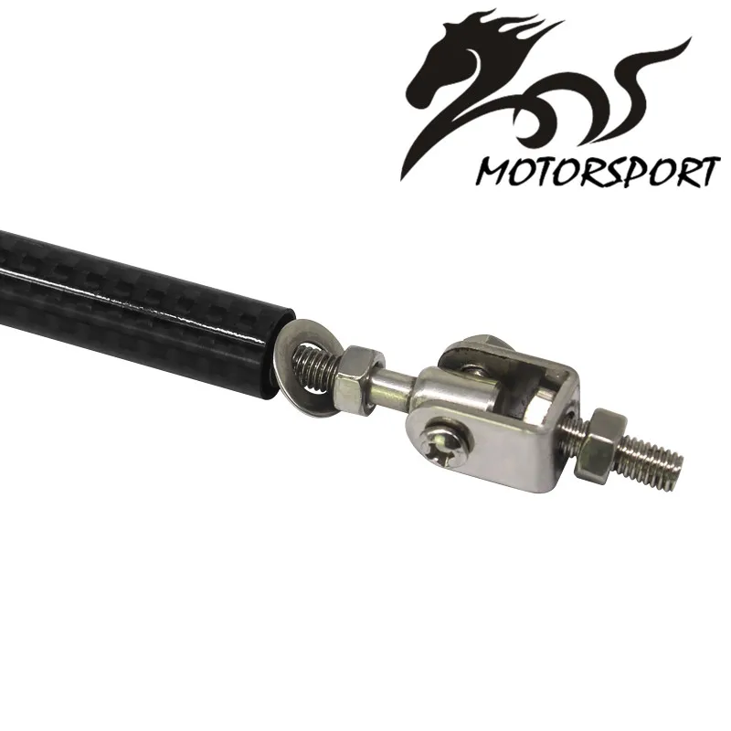 Универсальный Регулируемый гоночный бампер из углеродного волокна сплиттер для