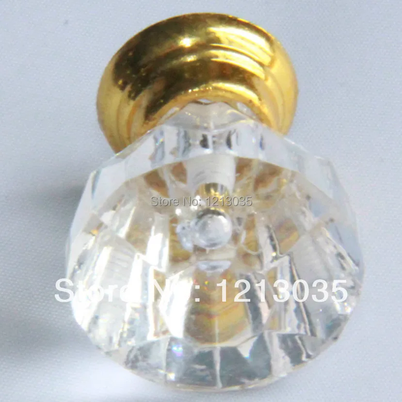 10 шт. 25 мм Пластик Потяните ручки шкаф ящик ручку двери с золотой База | Мебель