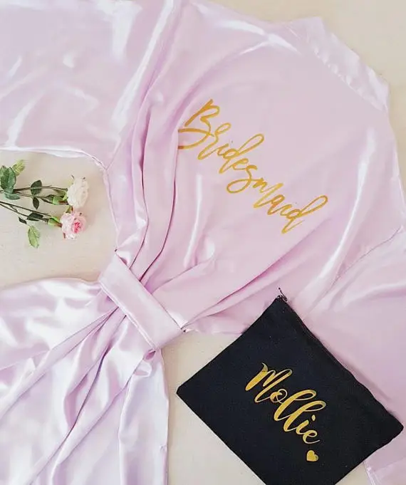 Блестящие Свадебные атласные платья подружки невесты на заказ | Дом и сад