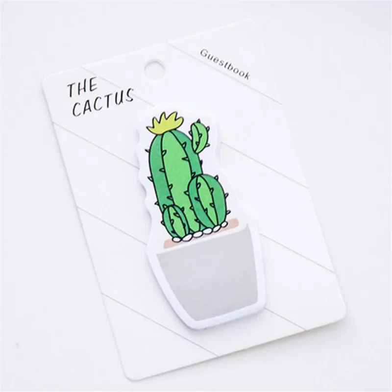 Style 2 Креативные кактус memo pad Kawaii растение Стикеры для планирования бумага для записей наклейки Канцтовары офисный школьный подарок - Цвет: Style 2