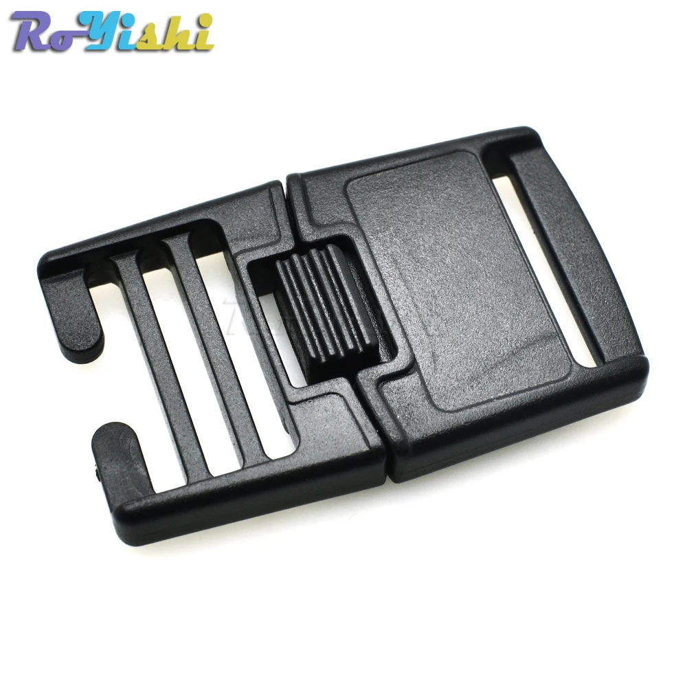 

Пластмассовая пряжка с центральным отверстием для наружных спортивных сумок, студенческих сумок, чемоданов, 100 дюйма