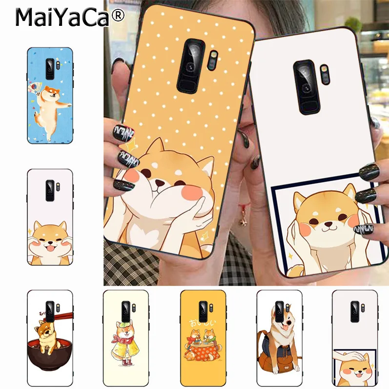 MaiYaCa милый чехол для телефона с рисунком Шиба ину samsung galaxy S10 S10E Lite s8plus s9plus s7 s6 plus S5