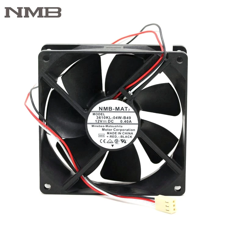 

For NMB 3610KL-04W-B49 90*90*25MM 9225 12V 9cm 0.28A double ball wind machine cooling fan