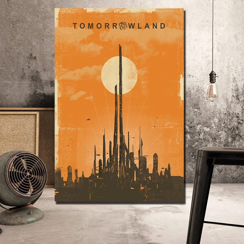 Tomorrowland Time Movie Art Design холст печать картина модульные картины для гостиной постер на